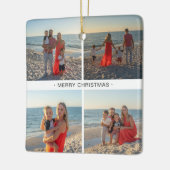 kerstfamilie foto's collage keramisch ornament (Links)