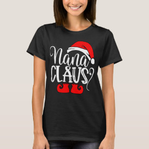 kerstfamilie geeft Funny Nanna Santa Nana Clau T-shirt