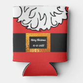 Kerstfamilie keepomwille Santa Claus patroon Blikjeskoeler (Voorkant)