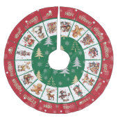 Kerstfamilie Kerstboom Rok (Voorkant)