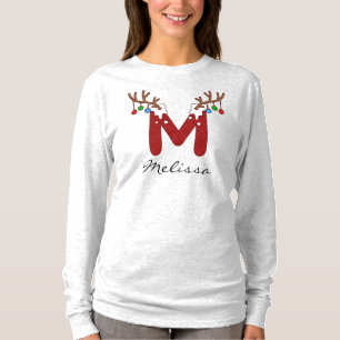 Kerstfamilie met Feestdagen mam T-shirt