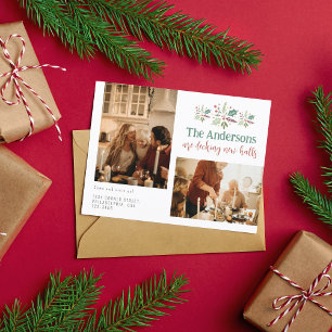 Kerstfamilie: nieuwe zalen foto's verplaatsen aankondigingskaart