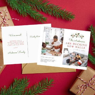 Kerstfamilie: nieuwe zalen foto's verplaatsen aankondigingskaart