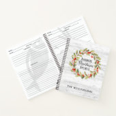 Kerstfamilie Recipe Book Cookbook Notitieboek (Binnen)