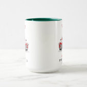 Kerstfamilie Reunion Red Truck gepersonaliseerd Mok (Midden)