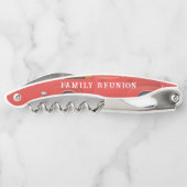 Kerstfamilie Rode Truck Tree Feestdagen Keepsake Kurkentrekker (Achterkant)