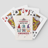 Kerstfamilie speelt met mijn gnomen pokerkaarten (Achterkant)