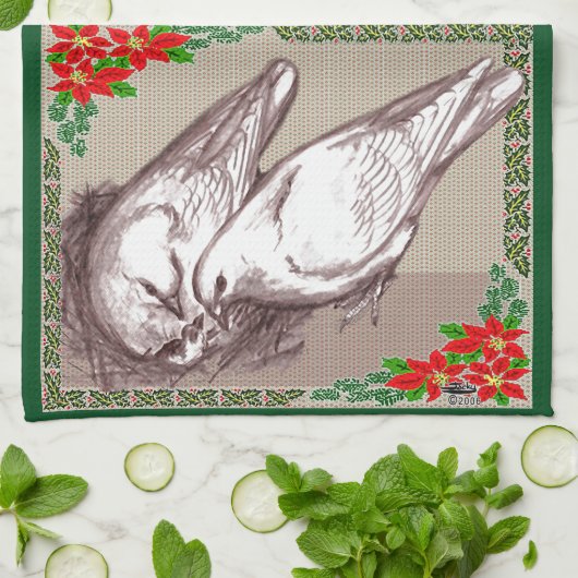 Kerstfamilie Theedoek (Gevouwen)