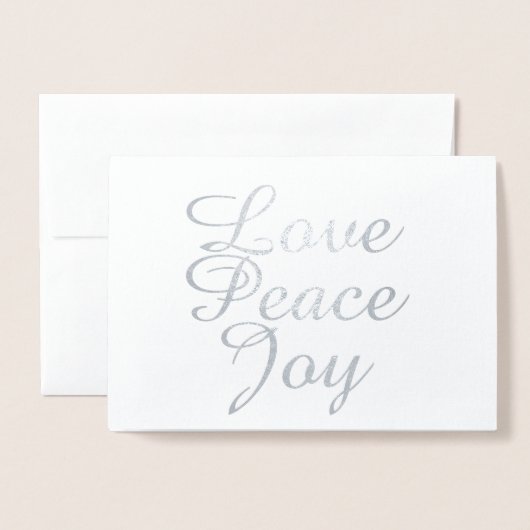 KERSTFAMILIEFOTO KART VREDE LIEFDE VREUGDE IN FOLI FOLIE KAARTEN (Voorkant met envelop)