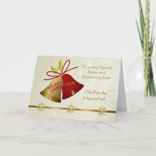 Kerstfamiliekaart met bellen en sneeuwvlokken feestdagen kaart