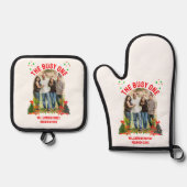 KERSTFAMILIEREÜNIE 'DE DRUKKE' OVENWANT & PANNENLAP SET (Voorkant)