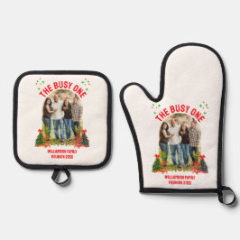 KERSTFAMILIEREÜNIE 'DE DRUKKE' OVENWANT & PANNENLAP SET