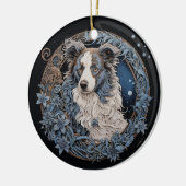 Kerstfantasie Aussie Keramisch Ornament (Links)