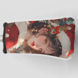 Kerstfantasie: Romantisch Holiday Putter Hoesje Golfheadcover