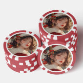 Kerstfantasie: Romantische vakantie poker chips (Opstapeling)