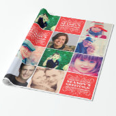 Kerstfavoriete foto's Gift Wrapper Cadeaupapier (Uitgerold)