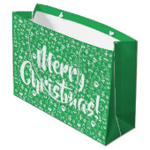 Kerstfavorieten: De kerstman Elf Snowman Santa Groot Cadeauzakje (Achterkant Gekanteld)