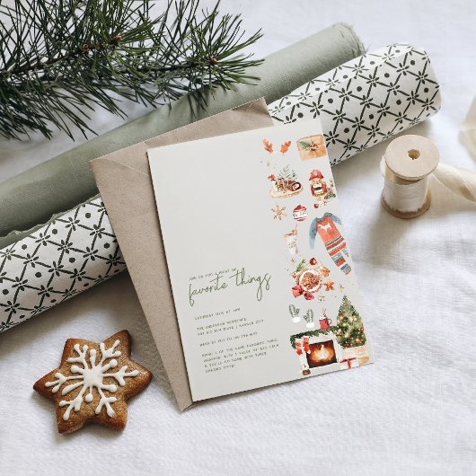 Kerstfavorieten | Favoriete Dingen Feestje Kaart