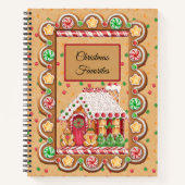 Kerstfavorieten Ontvangerbrood Notitieboek (Voorkant)