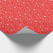 kerstfavorieten: Roodkerstkerstkerstkerstkerstkers Cadeaupapier (Hoek)
