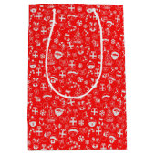 kerstfavorieten: Roodkerstkerstkerstkerstkerstkers Medium Cadeauzakje (Voorkant)