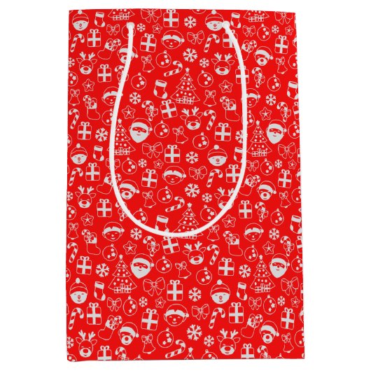 kerstfavorieten: Roodkerstkerstkerstkerstkerstkers Medium Cadeauzakje (Voorkant)