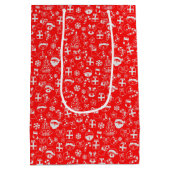 kerstfavorieten: Roodkerstkerstkerstkerstkerstkers Medium Cadeauzakje (Achterkant)