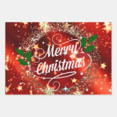 kerstfavorieten voor het verpakken van papierblade inpakpapier vel (Voorkant 3)