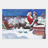 kerstfavorieten voor het verpakken van papierblade inpakpapier vel (Voorkant)