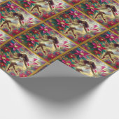 Kerstfee Collectie - Auburn Natuurlijk Haar Cadeaupapier (Hoek)