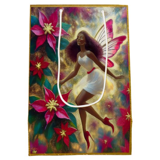 Kerstfee Collectie - Auburn Natuurlijk Haar Medium Cadeauzakje (Achterkant)