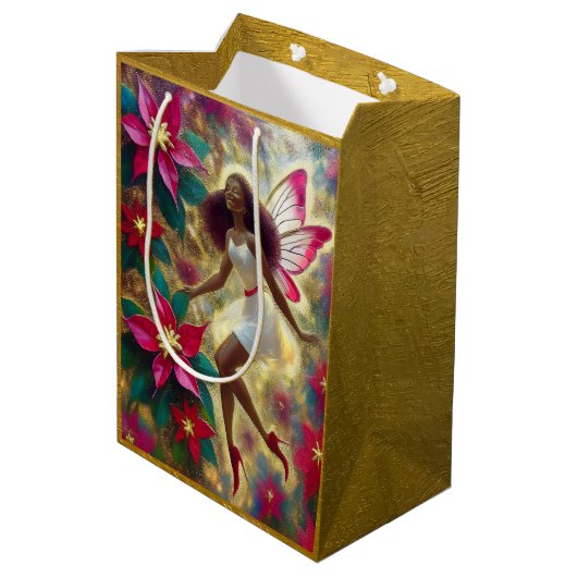 Kerstfee Collectie - Auburn Natuurlijk Haar Medium Cadeauzakje (Achterkant Gekanteld)