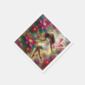 Kerstfee Collectie - Auburn Natuurlijk Haar Servet (Hoek)