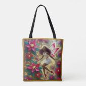 Kerstfee Collectie - Auburn Natuurlijk Haar Tote Bag (Achterkant)