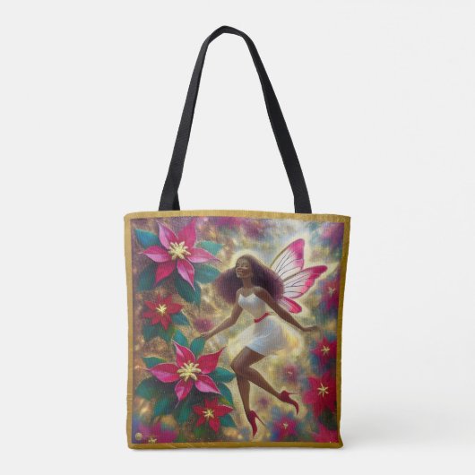 Kerstfee Collectie - Auburn Natuurlijk Haar Tote Bag (Achterkant)