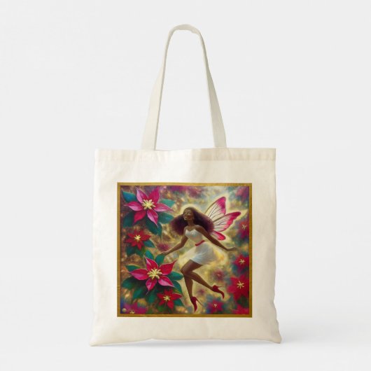 Kerstfee Collectie - Auburn Natuurlijk Haar Tote Bag (Achterkant)