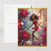 Kerstfee Collectie Plum Tint Natuurlijk Haar Briefkaart (Voorkant / Achterkant)