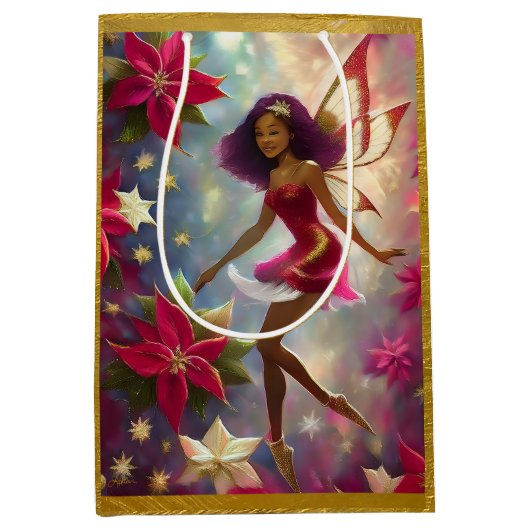 Kerstfee Collectie Plum Tint Natuurlijk Haar Medium Cadeauzakje (Voorkant)