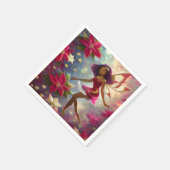 Kerstfee Collectie Plum Tint Natuurlijk Haar Servet (Hoek)