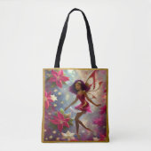 Kerstfee Collectie Plum Tint Natuurlijk Haar Tote Bag (Voorkant)