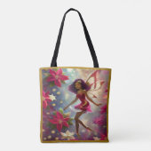 Kerstfee Collectie Plum Tint Natuurlijk Haar Tote Bag (Achterkant)