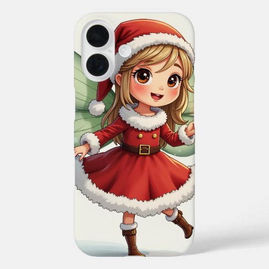 Kerstfee IPhone 16 hoesjes (Achterkant)