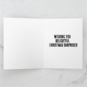 KERSTFEE KERSTKAT OVERRASCHINGEN Wenskaart Kaart (Binnen)