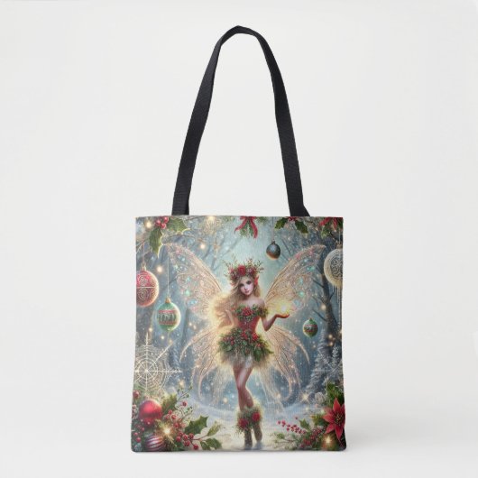 Kerstfee Magie Tote Bag (Voorkant)