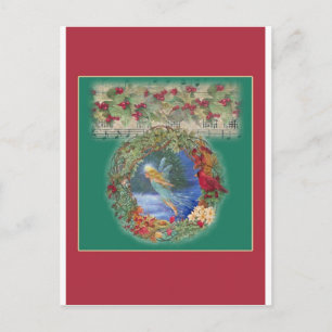Kerstfee Magische Illustratie Feestdagenkaart