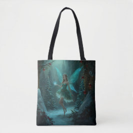 Kerstfee met een Vonk van Magie Vakantie Tote Bag