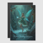 Kerstfee met Vonk van Magische Magnetische Kaart (Voorkant / Achterkant)