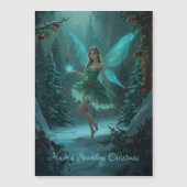 Kerstfee met Vonk van Magische Magnetische Kaart (Voorkant)