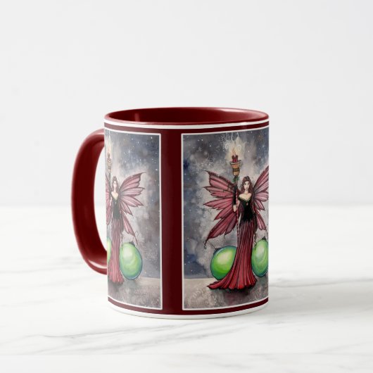 Kerstfee Mok door Molly Harrison (Voorkant links)