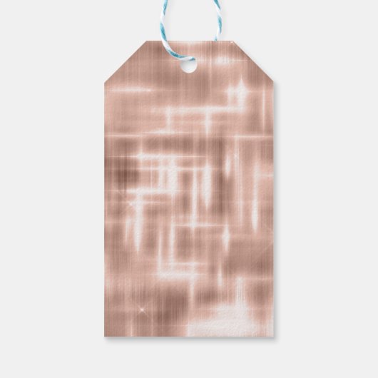 Kerstfee op Sparkle Roos Gold Cadeaulabel (Achterkant)